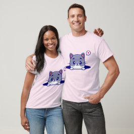 T-shirt Chat Dans Un Trou