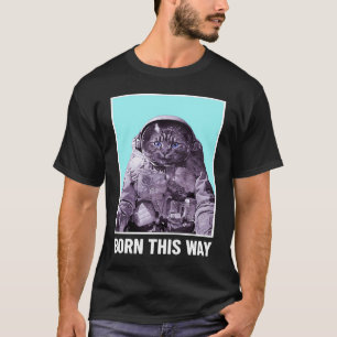 T-shirt Chat d'astronaute de voyage spatial rétro