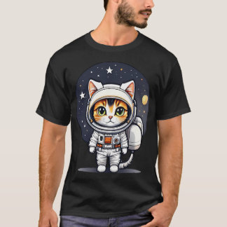 T-shirt Chat D'Astronaute Par Ai