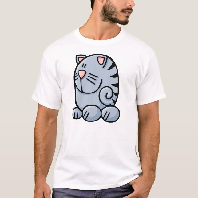 T-shirt Chat de bande dessinée (Devant)