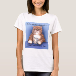 T-shirt Chat de café