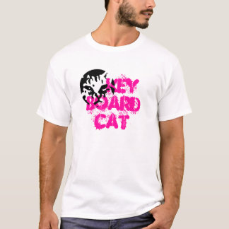 T-shirt Chat de clavier - pièce en t de pochoir