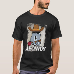 T-shirt Chat de cow-boy Meowdy Musique country drôle