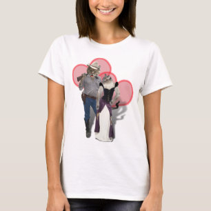 T-shirt Chat de cow-boy occidental