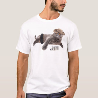 T-shirt Chat de cowboy amusant