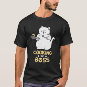T-shirt Chat de cuisine cuisine comme un patron