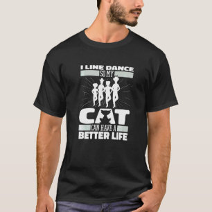 T-shirt Chat de danse en ligne musique country Danseur Dan