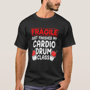 T-shirt Chat de fitness de batterie Cardio Drumming Femmes