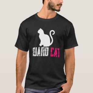 T-shirt Chat de garde Sécurité et Protéger  Cadeau