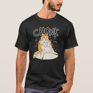 T-shirt Chat de graisse Chonk Échelle Chonky Chubby Kitten