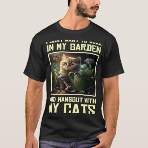 T-shirt Chat de jardin Chaton jardinage aménagement paysag