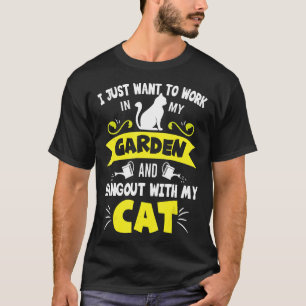 T-shirt Chat de jardinage L'agriculture Mon préféré est l