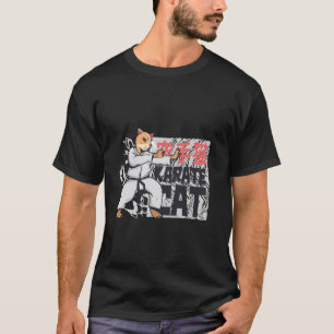 T-shirt Chat de karaté arts martiaux japonais Graphique