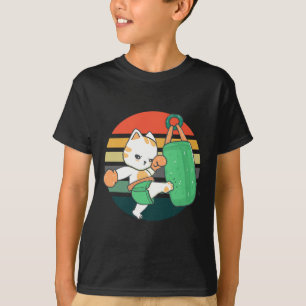 T-shirt Chat de kickboxing Hommes Femmes Enfants