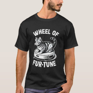 T-shirt Chat de la Roue de Fur-Tune sur l'aspirateur robot