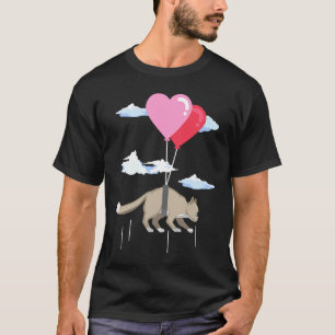 T-shirt Chat de la Saint-Valentin Mignon Persan