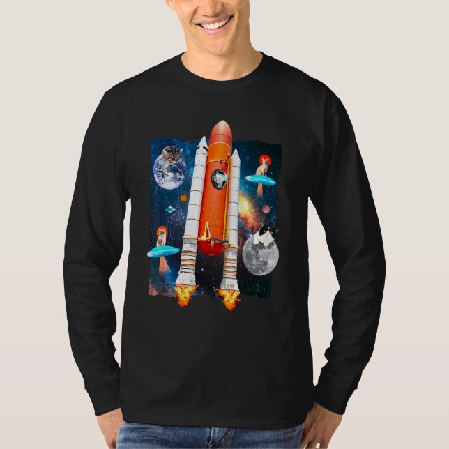 T-shirt Chat de l'espace (Devant)