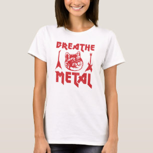 T-shirt Chat de métaux lourds drôle