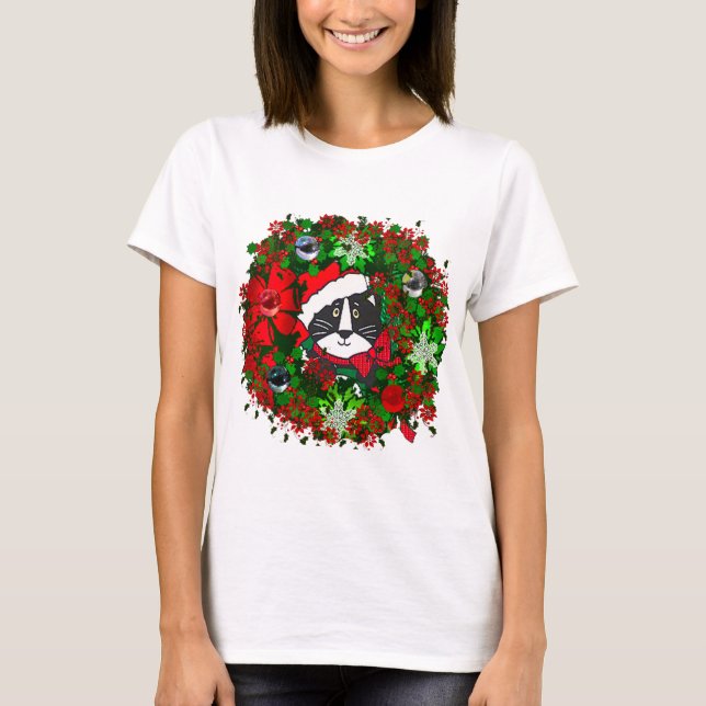 T-shirt Chat de Noël (Devant)