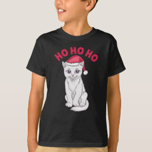 T-shirt Chat de Noël Ho Ho