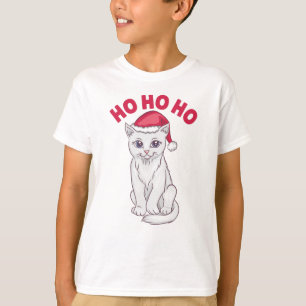 T-shirt Chat de Noël Ho Ho