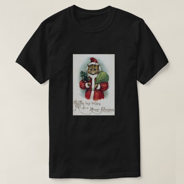 T-shirt Chat de Noël, Louis Wain (Design devant)
