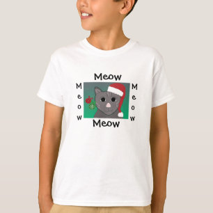 T-shirt Chat de Noël mignon