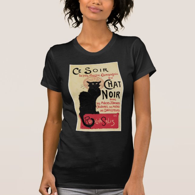 T-shirt Chat de Noir~Black de conversation (Devant)