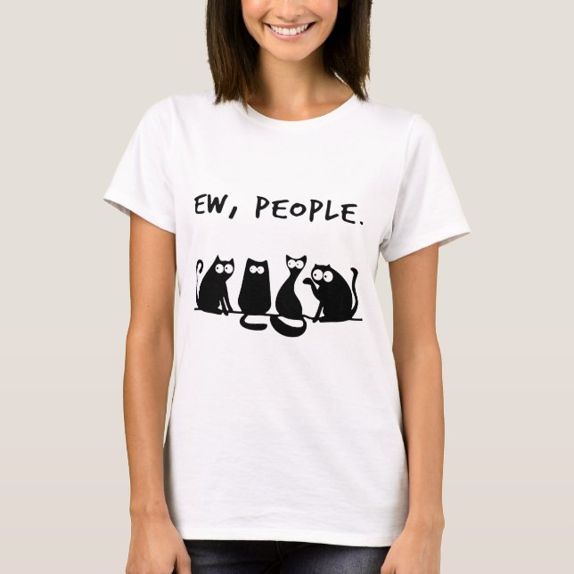 T-shirt chat de personnes d'ew (Devant)