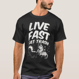 T-shirt Chat de rue ratissant les ordures Skunk Opossum Vi