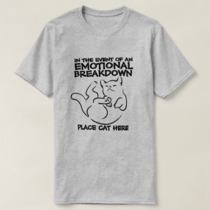 T-shirt Chat de rupture émotionnelle