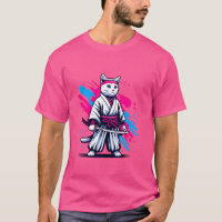 Chat de samouraï japonais Mignon Pop Art Animal de
