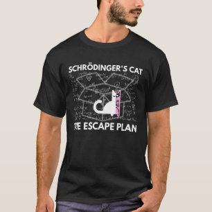 T-shirt Chat de Schrödinger Le Plan d'Évasion Physique de