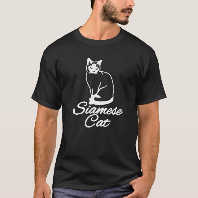 T-shirt Chat de Siamese (Devant)