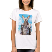 Chat de Sphynx. touriste