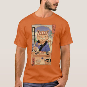 T-shirt Chat de sushi à Edo