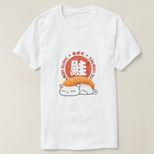 T-shirt Chat de sushi saumon