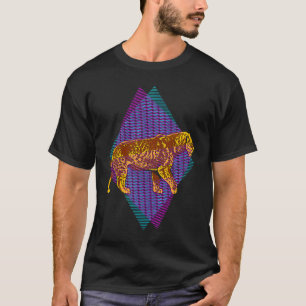 T-shirt Chat de tigre denté Saber Extinct Animal préhistor