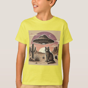T-shirt Chat de vaisseau spatial Cowboy