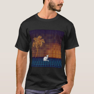 T-shirt Chat de veille néon