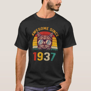 T-shirt Chat de Vintage pour 85e anniversaire 85 Ans Incr