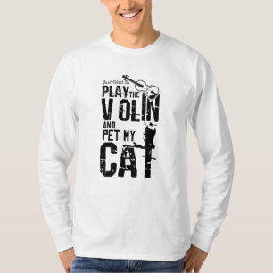 T-shirt Chat de violon
