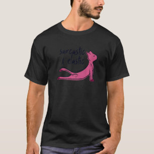 T-shirt Chat de yoga sarcastique et élastique Kit graphiqu