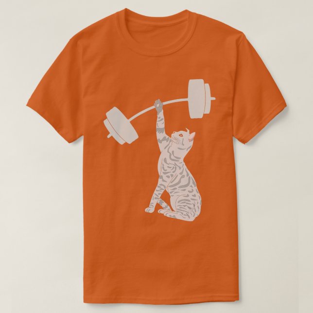 T-shirt Chat Deadlifting Funny Fitness Gym Lover Chat BarB (Design devant)