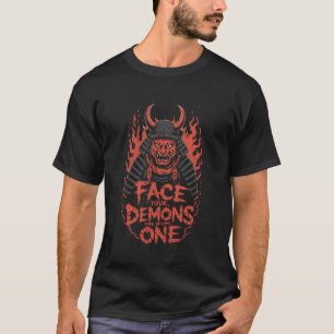 T-shirt Chat démon samouraï affronte tes démons force de g
