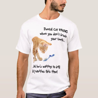 T-shirt Chat dentaire