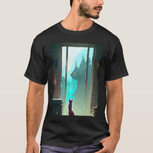 T-shirt Chat d'esthétique hip hop lo fi chillhop beats chi