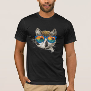T-shirt Chat d'été Funny Chat