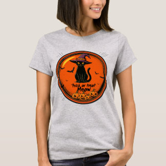 T-shirt chat d'Halloween