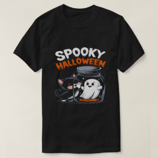 T-shirt Chat d'Halloween amusant et design Éffrayant Fun